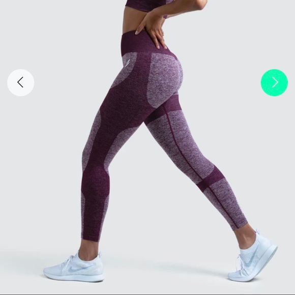 Impact Seamless Leggings - Plum Purple - Picture 4 of 5